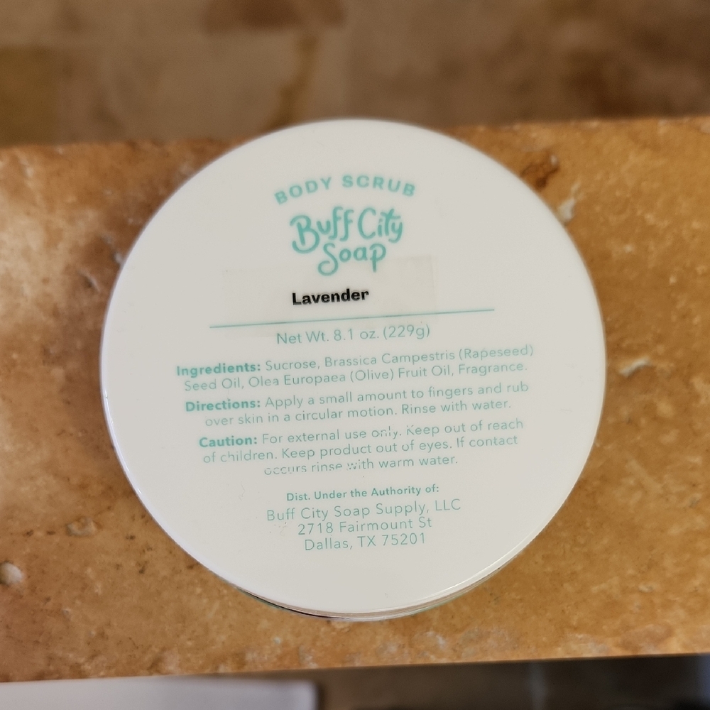 Lavender Body Scrub - White